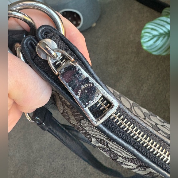 Vintage Coach Black and Gray Monogram Bag with hang tag! - Picture 13 of 16